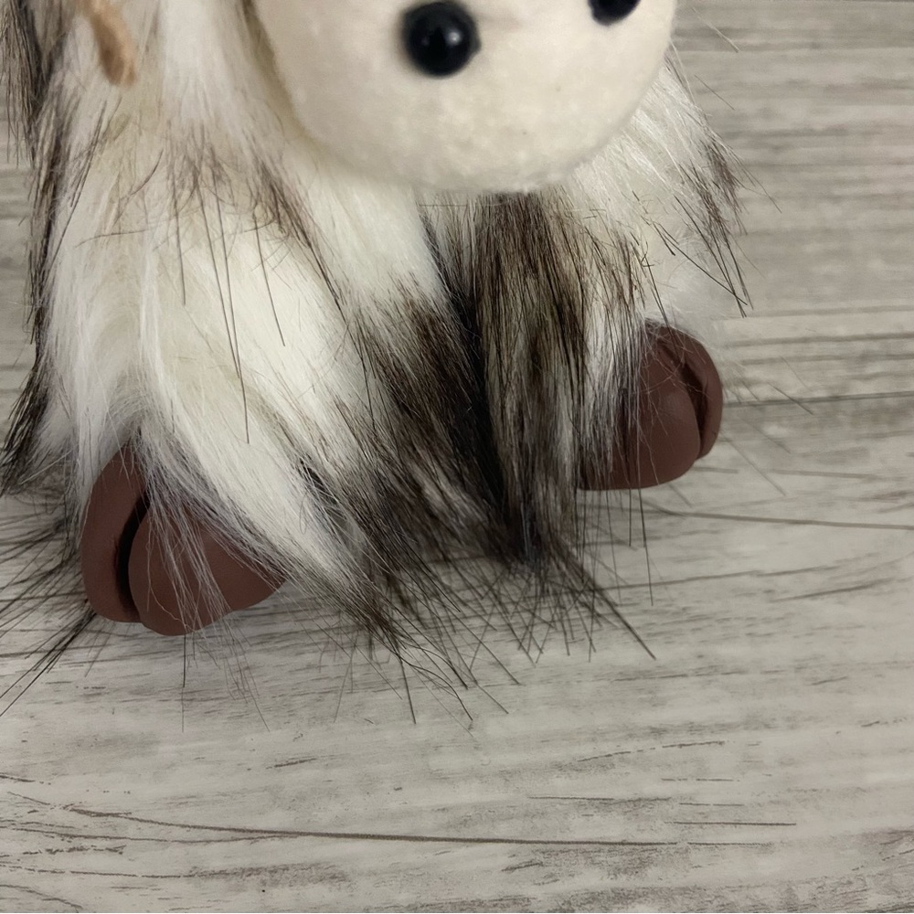 Highland Cow Gnome Handmade Coo Tiered Tray Decor Farmhouse White Brown - Picture 4 of 11